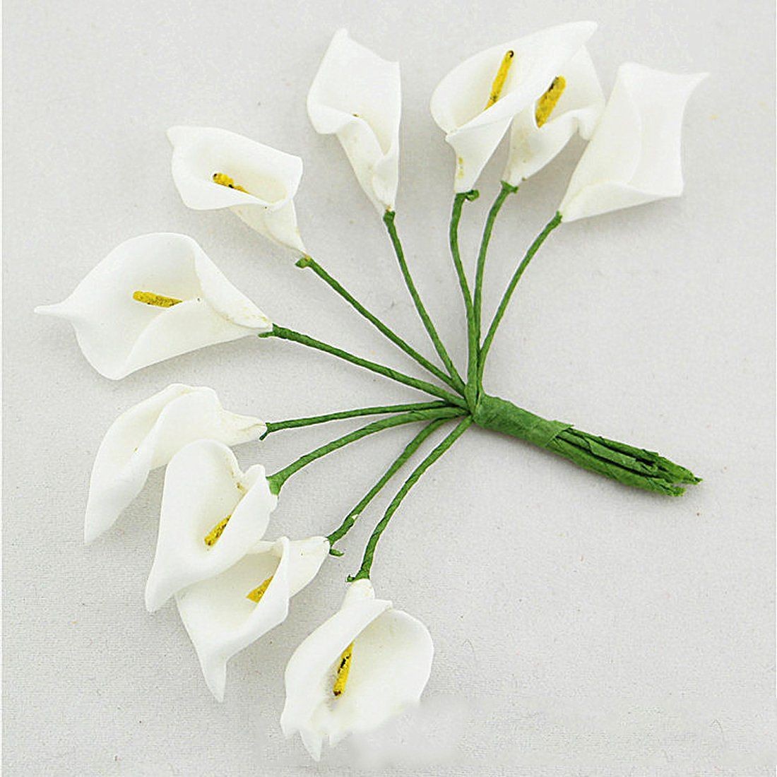 12Pcs Calla Artificial Flower Bouquet Wedding Decoration DIY Wreath Gift8161