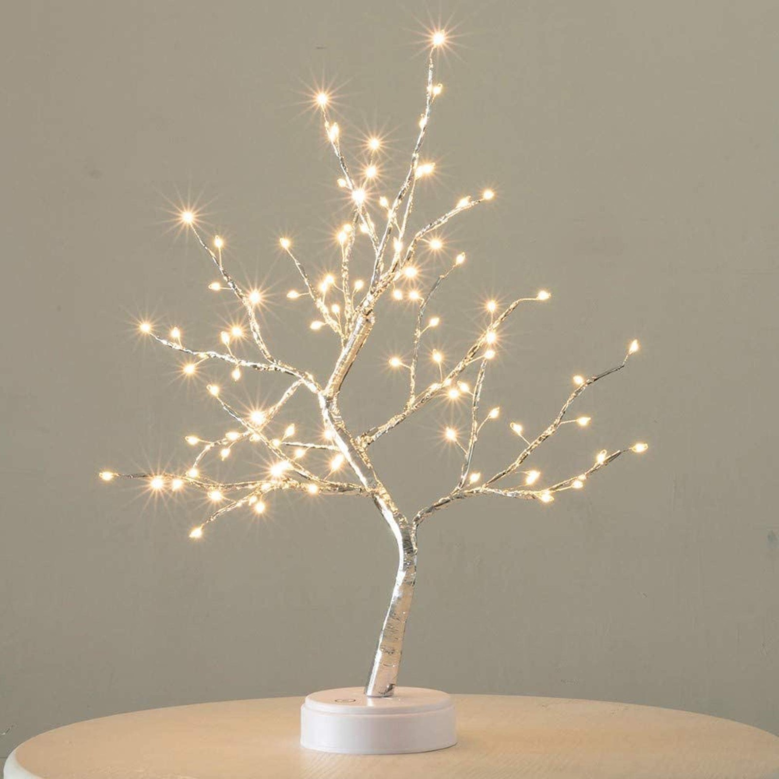 FUCHSUN 90 LED Bonsai Tree Light Tabletop Artificial Lamp Warm White Glow USB