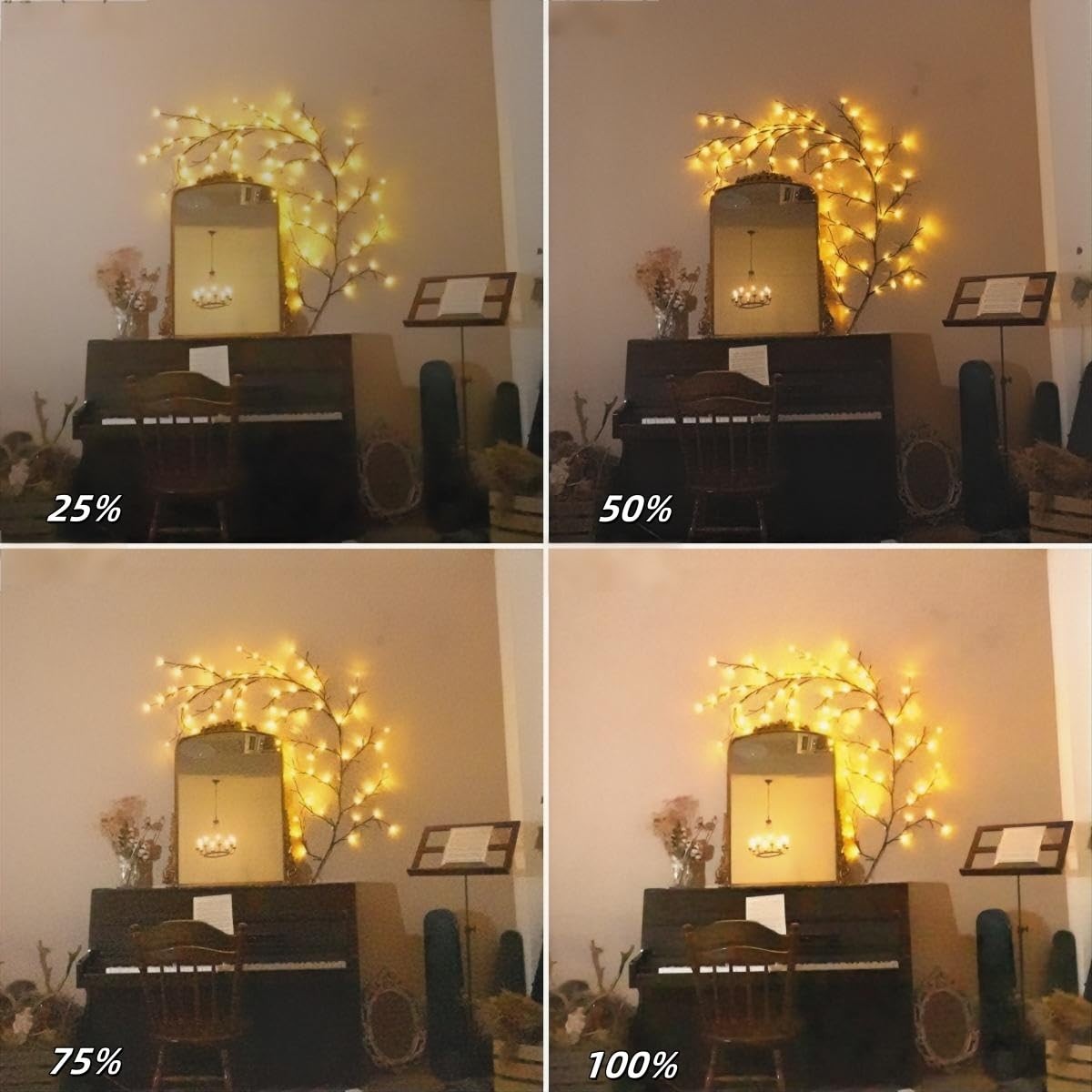 Willow Vine Wall Light 7.5FT LED Remote