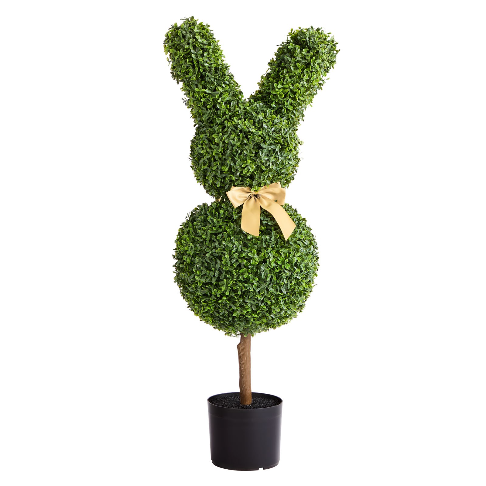 Uimoso 36-Inch Artificial Bunny-Shaped Boxwood Ball for Home Decoration