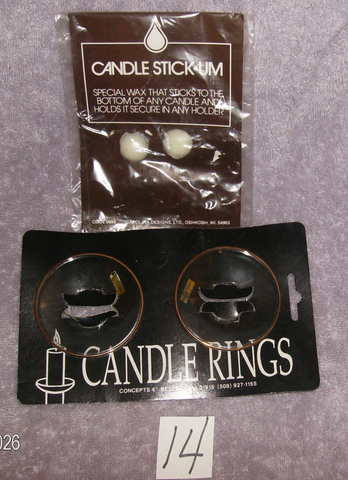 6 PC SILK LAVENDER FLORAL TAPER CANDLE RING ARTIFICIAL #20