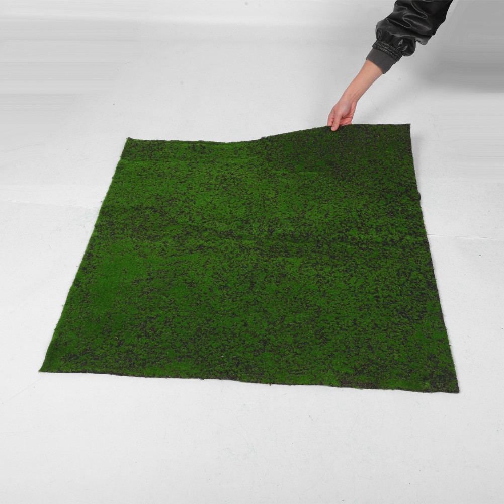 Set of Durable Artificial Moss Sheet Green Model Grass Mat for Home Decor