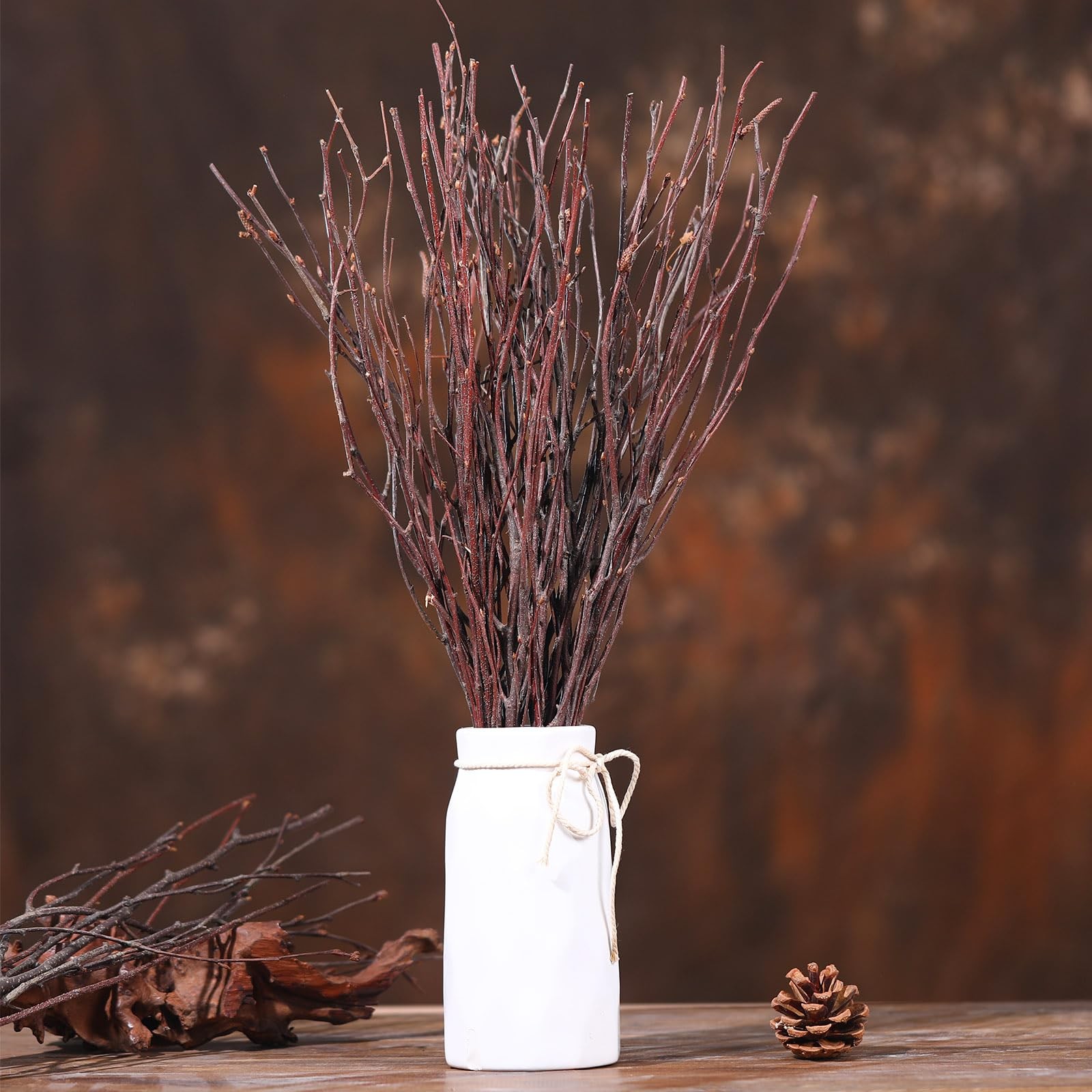 30 PCS Real Dried Birch Twigs 17 Inch Natural Decorative Branches Crafts Vase