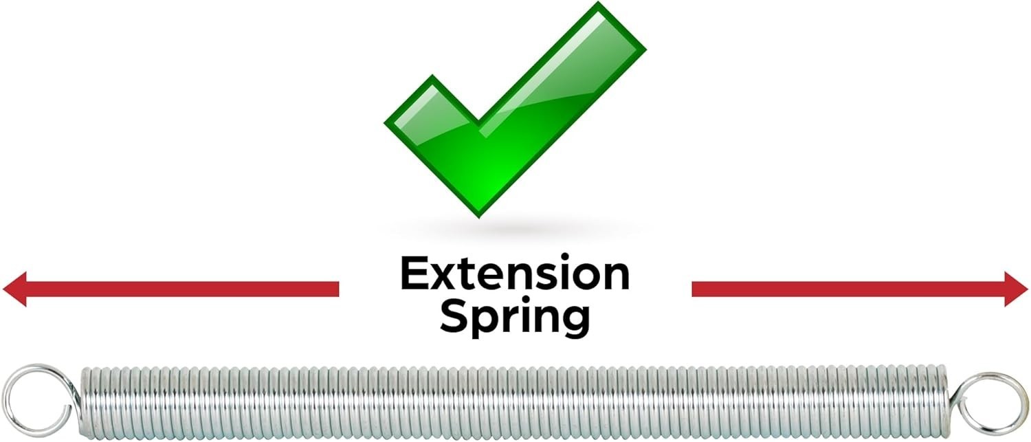 Versatile Nickel-Plated Porch Spring – 1-9/16″ x 7-3/4″ with Strong Spring Steel