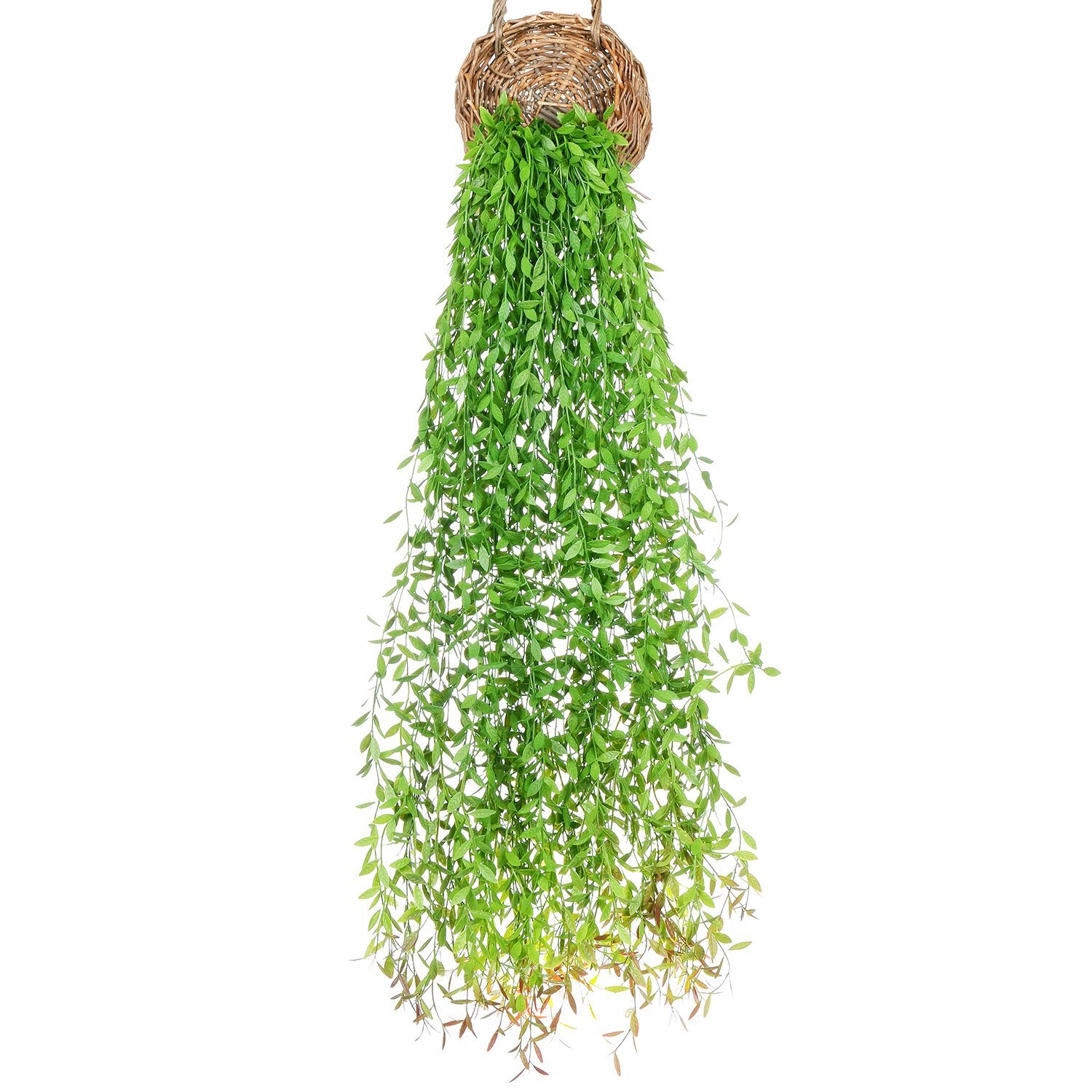 Artificial Vines Fake Greenery Garland Willow Leaves Wedding Home Decor