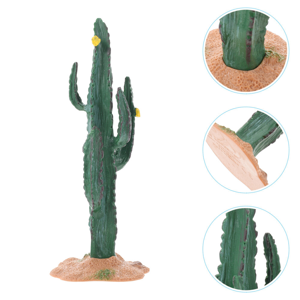 Cactus Ornament Mini Figurine Figurines Resin Simulation Ornaments