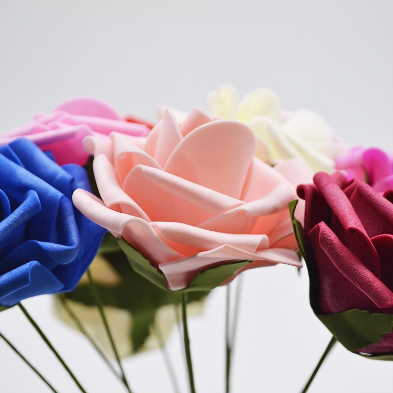 10/20/30pcs 8cm Artificial Rose Flower For Valentine Wedding Gift Home Decor NEW