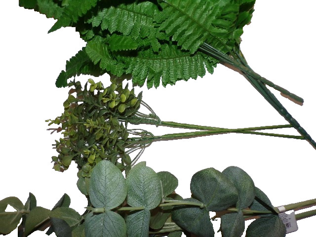 10 CT lot Artificial Fern leaf stems Outdoor indoor Decor floral foam pk KSbx