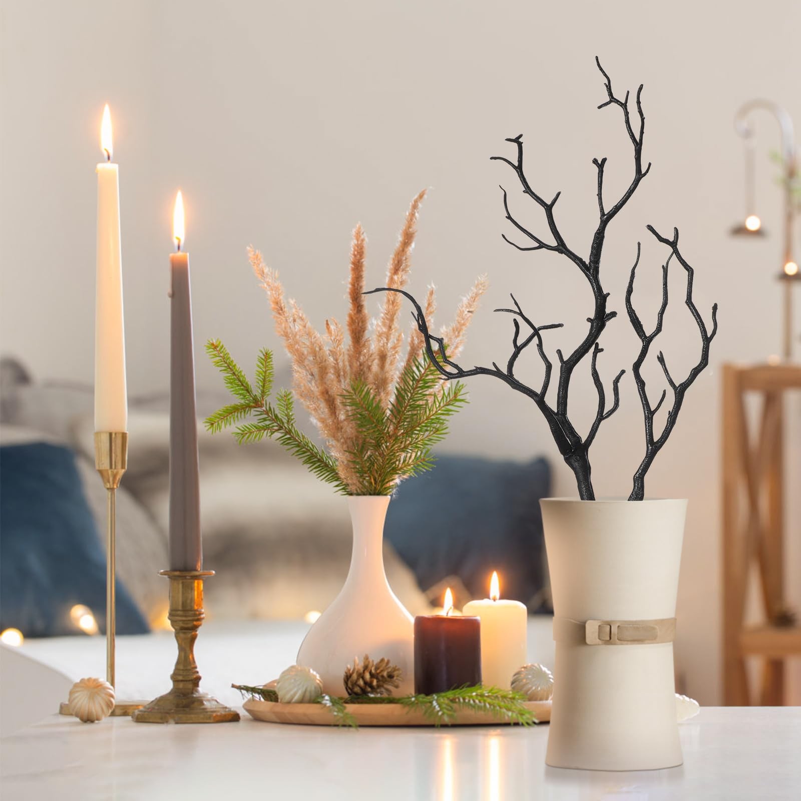 Artificial Antler Dried Tree Branches 13.76” Art Witch Antler Branch Decorat…
