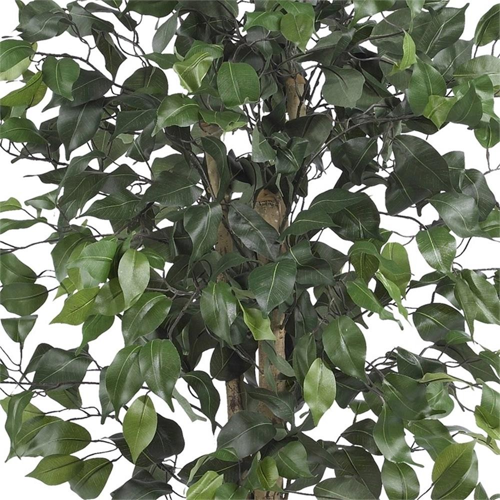 Pemberly Row 48″ Ficus Silk Tree with Wood Trunk & 504 Leaves in Green/Black