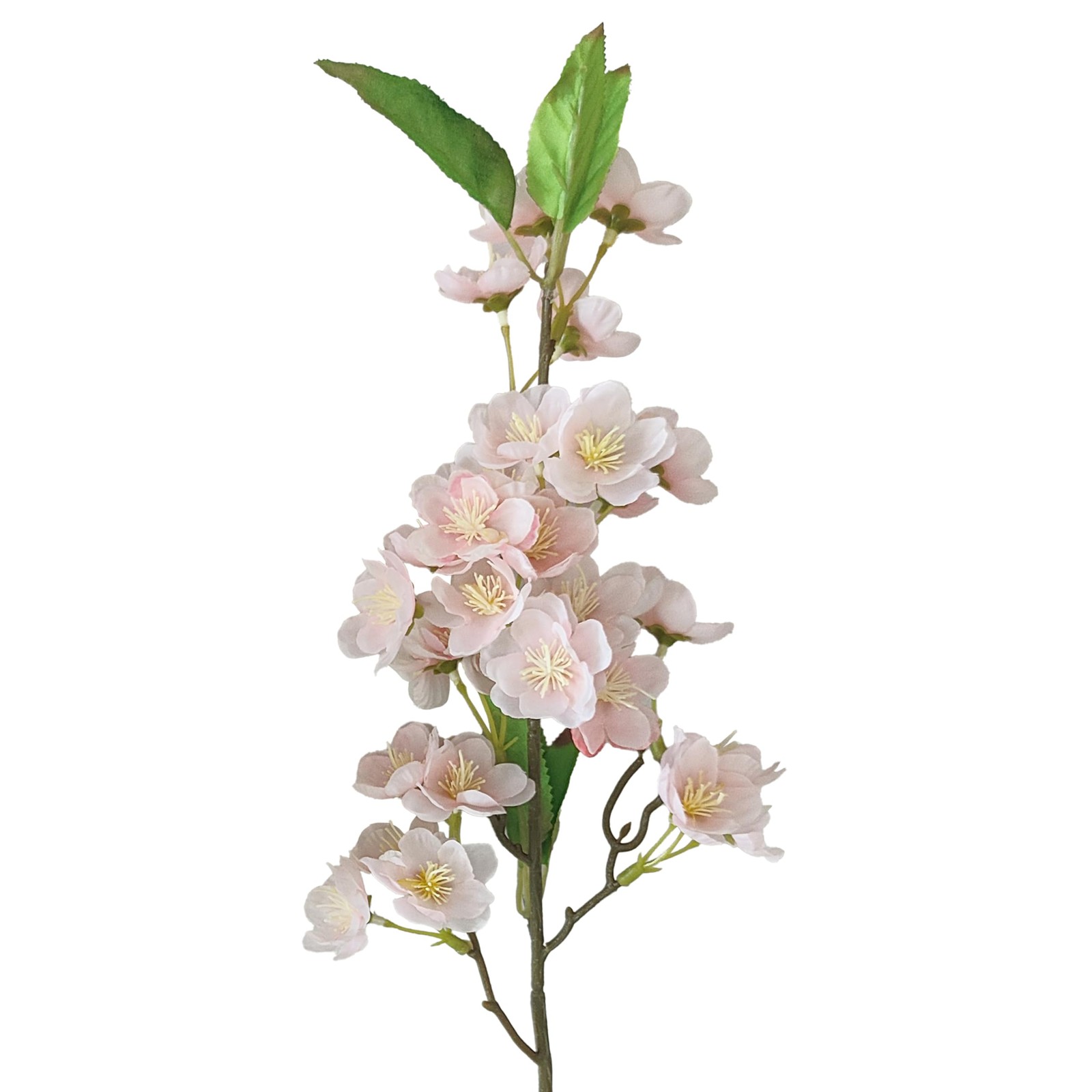 20 Pcs Artificial Pink Cherry Blossom Flower, Silk Peach Flowers Fake Plants …