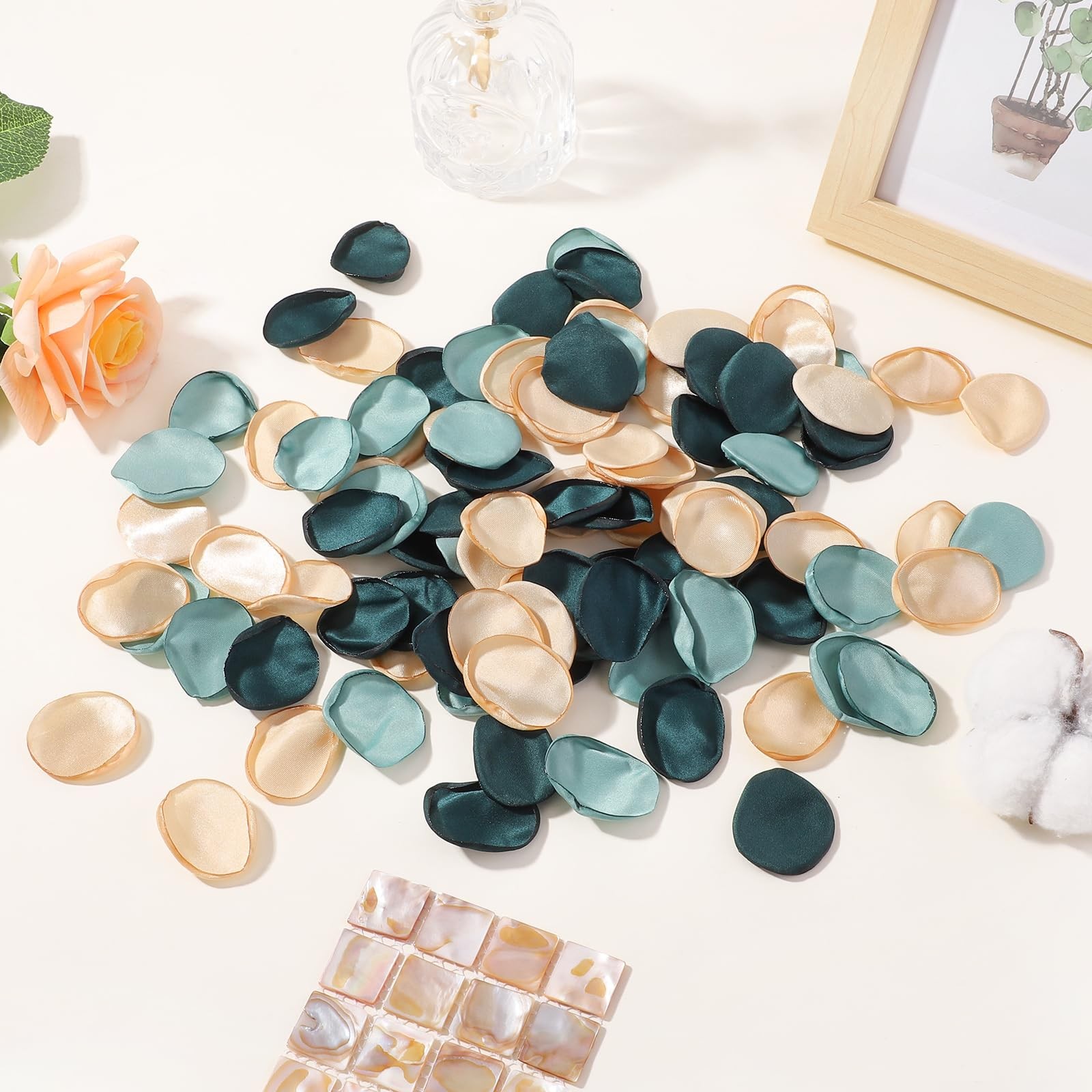 400 Pcs Silk Rose Petals Artificial Flower Petals for Wedding Flower Girl Bas…
