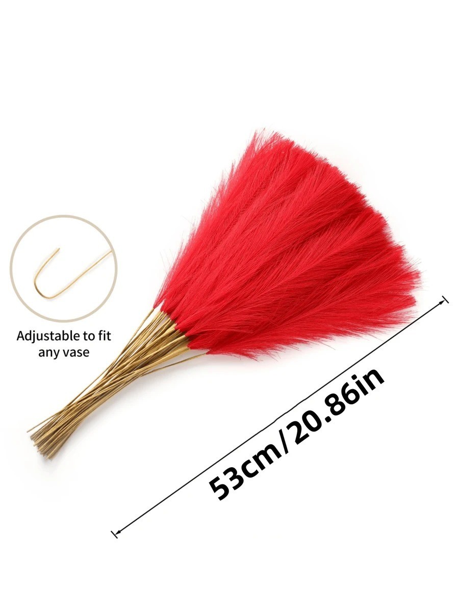 Artificial Pampas Grass Boho Vase Filler Wedding Home Room Decor Faux Plant
