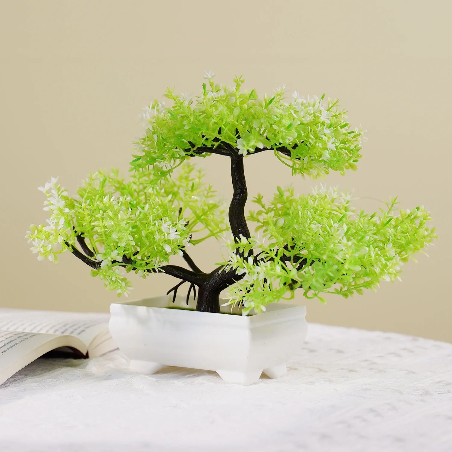Artificial Bonsai Tree – Fake Potted Plant for Home, Office & Garden Decor