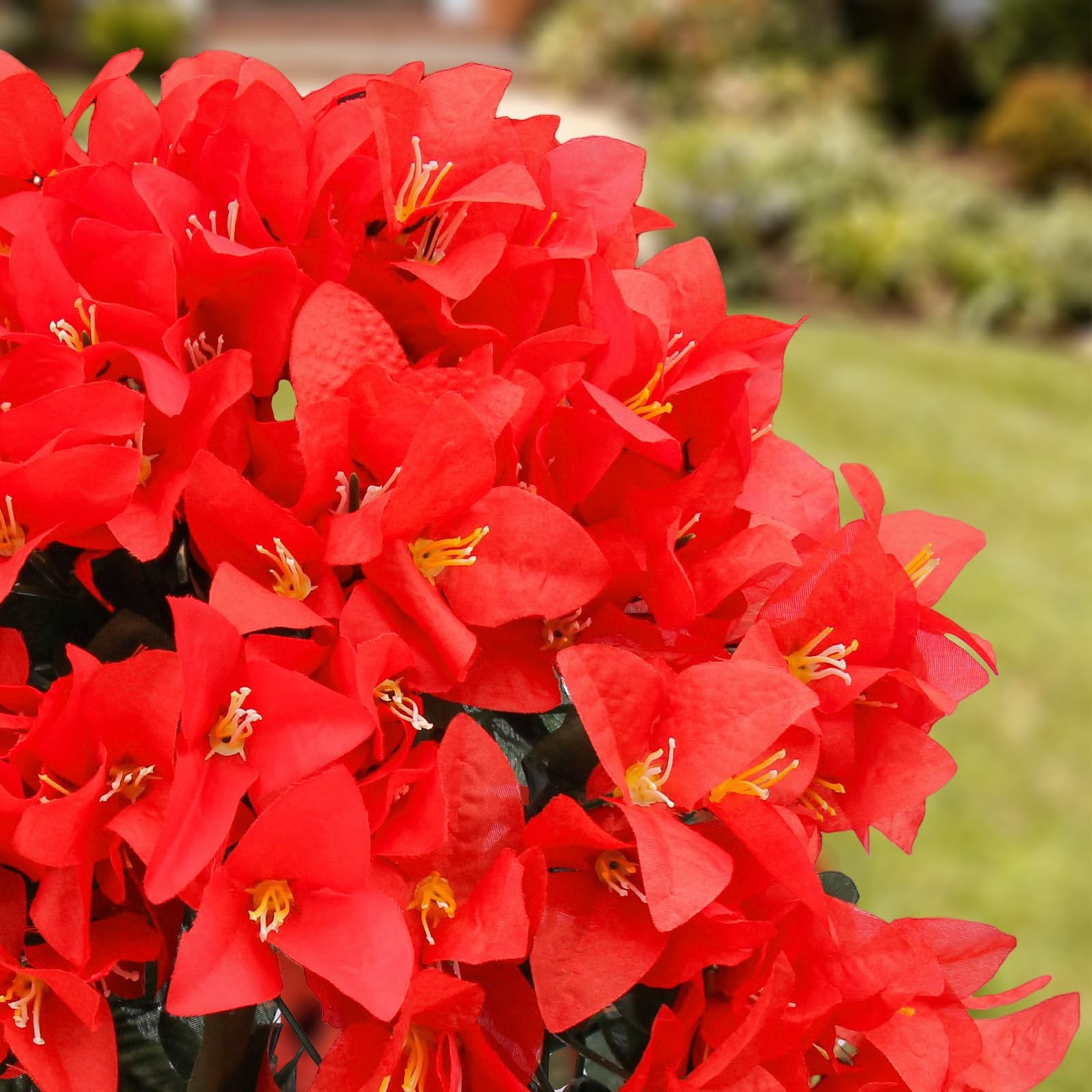 Faux Bougainvillea Artificial Flowers Plants for Outdoor Outside Summer UV Re…