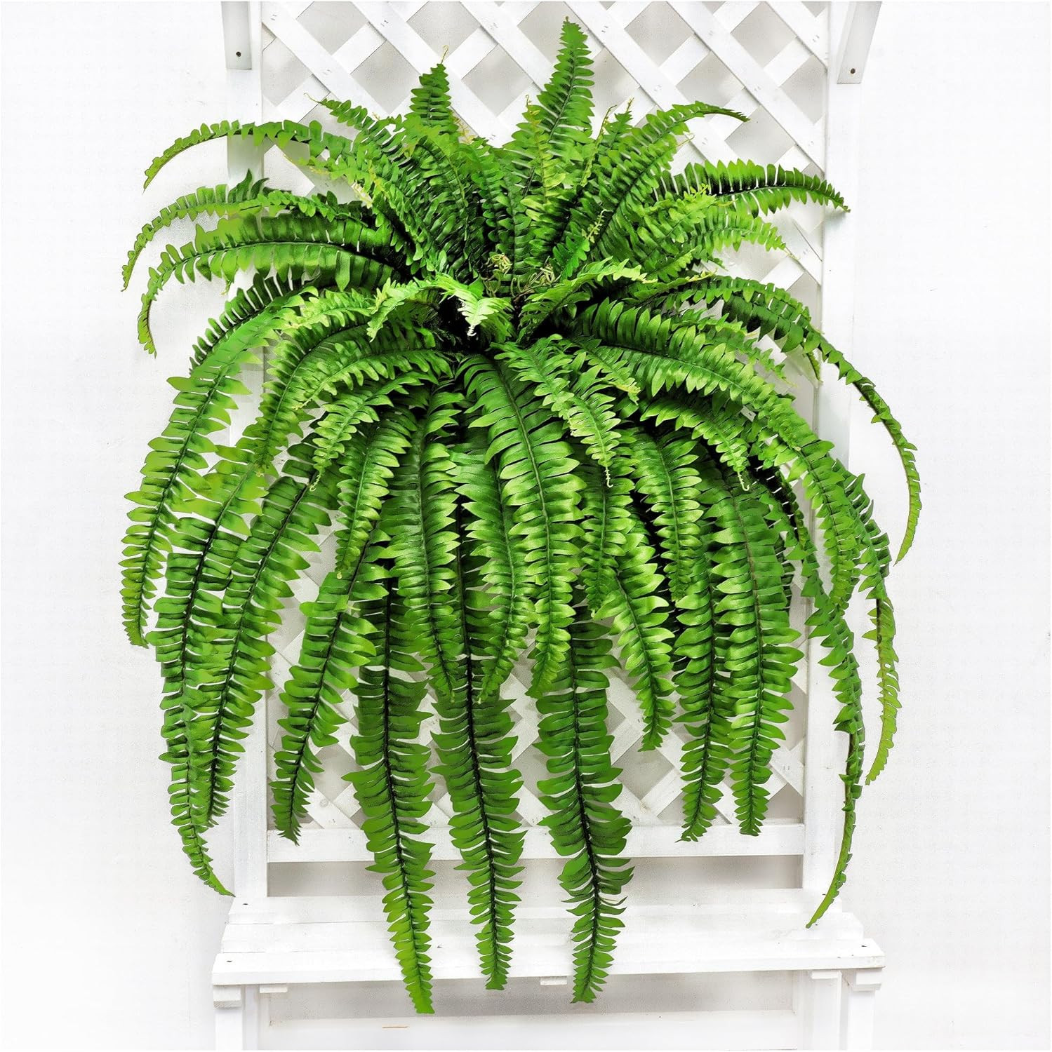 68″ Large Boston Fern – Lifelike Silk Plant for Home, Garden & Patio Decor