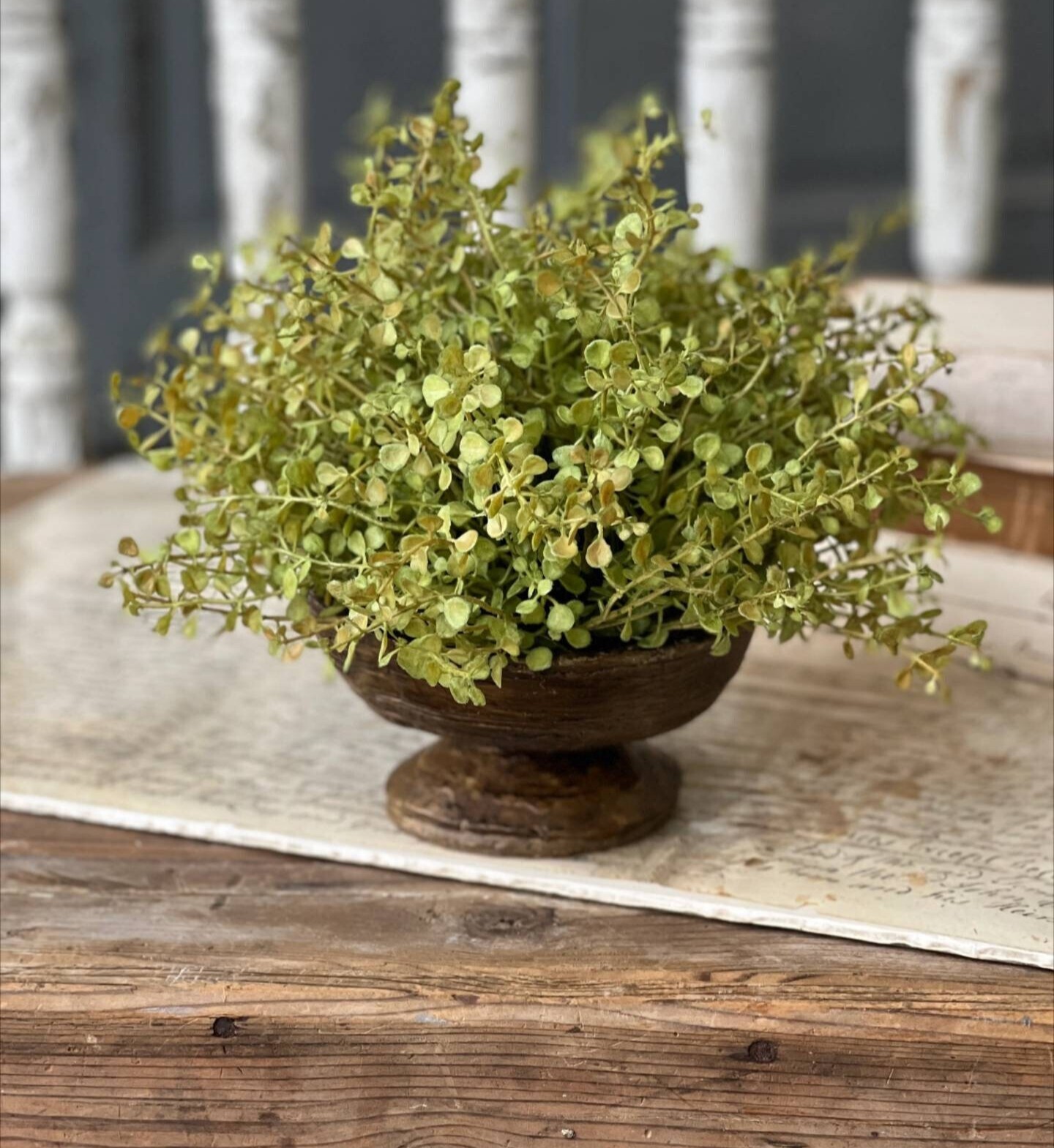 7″ Baby’s Grass Half Sphere Floral Accent Decor