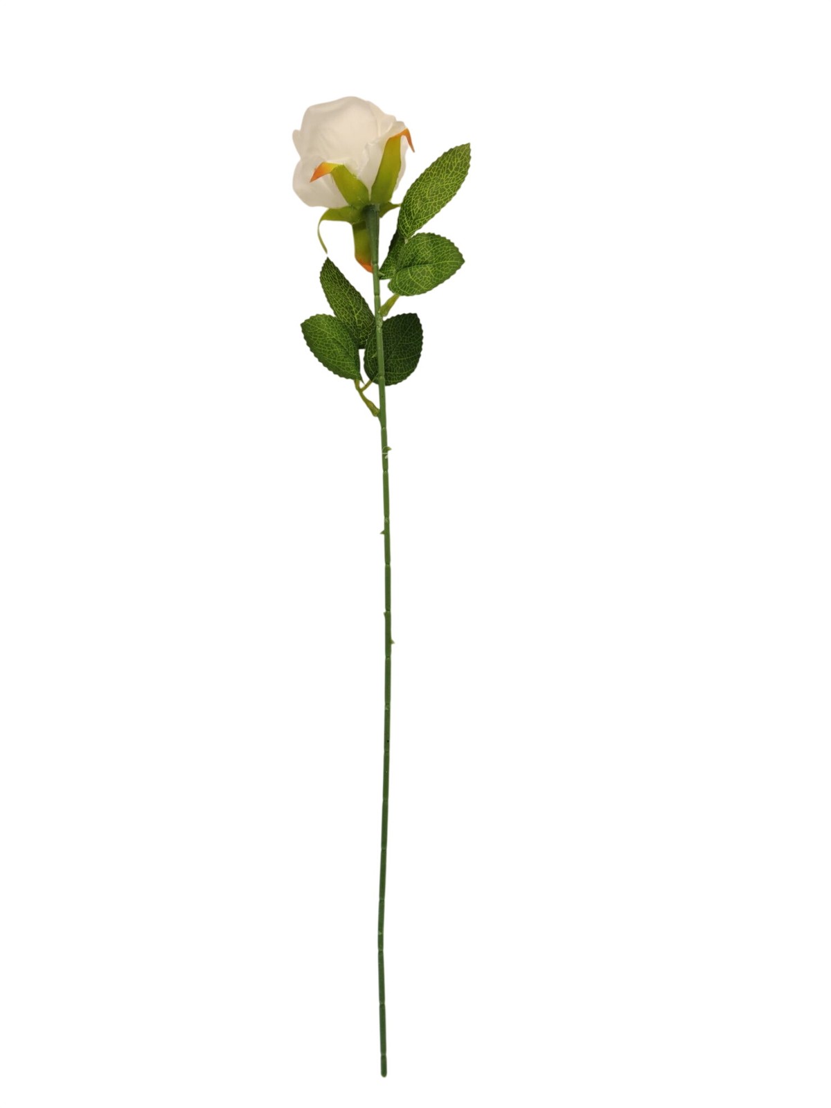 Set of 6 White Rose Stems Faux Roses Artificial White Flowers Farmhouse Wedding