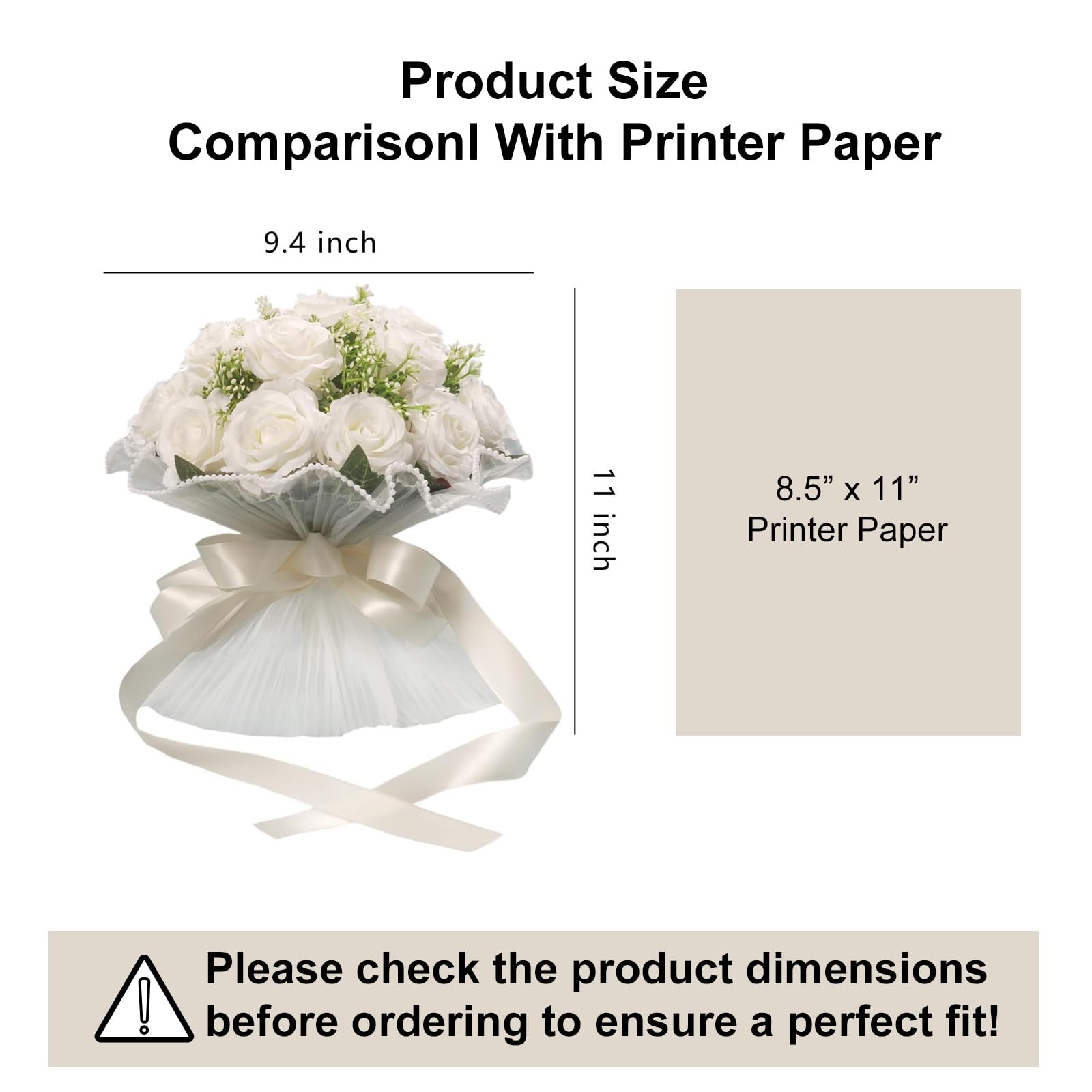 Ivory White Bridal Wedding Bouquet Bridesmaid Flowers Artificial Toss Rose Silk