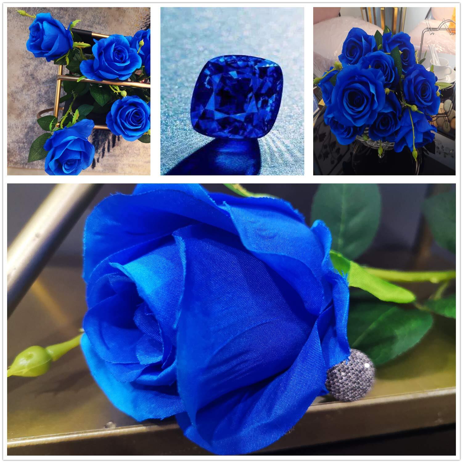10pcs Artificial Silk Rose Flower Bouquet Home Decor Wedding Party Long Stem For