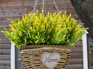 Artificial Greenery Lavender Fake Shrubs Flowers 8 Bundles UV Resistant Hanging