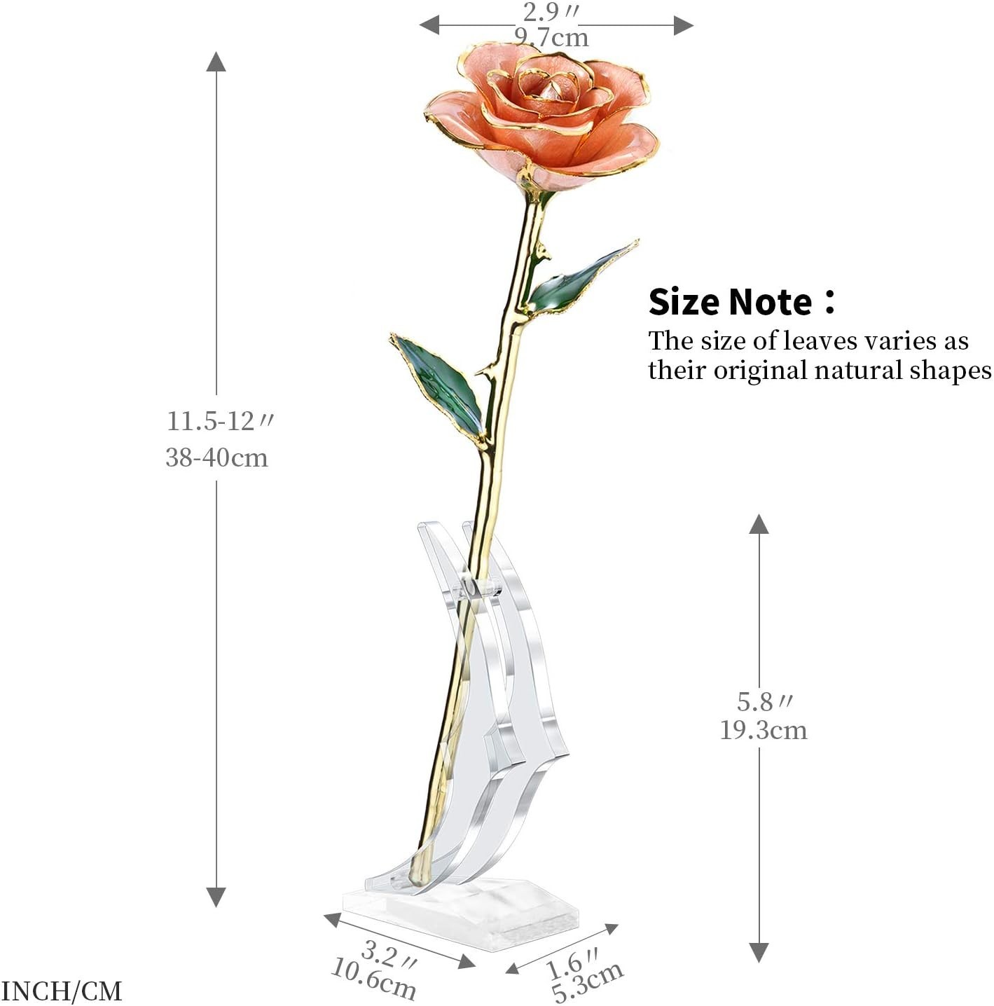 24K Gold Rose, Gold Dipped Rose Made from Real Rose Best Gifts for her and Gr…