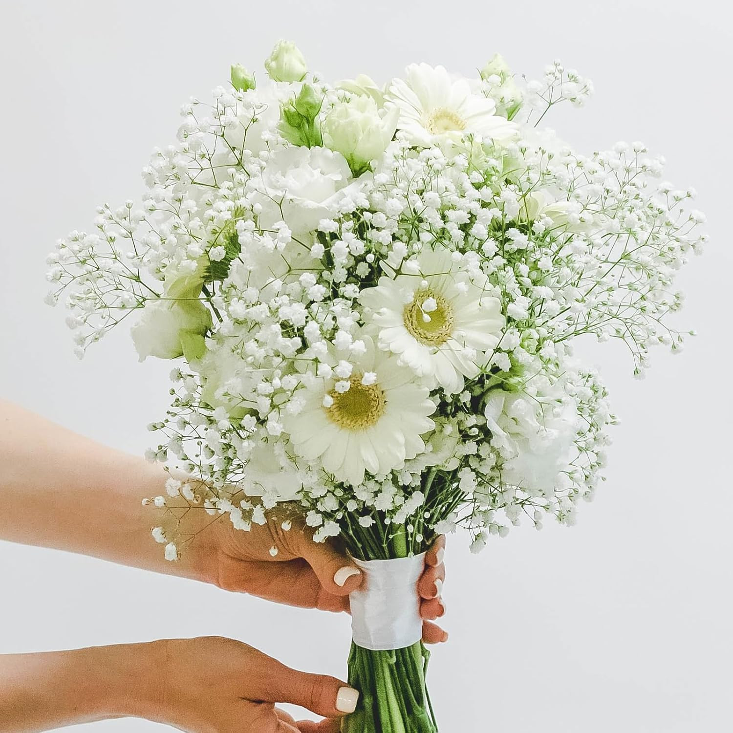 100 Pcs Realistic Baby Breath Artificial Flowers for Weddings & Home Decor