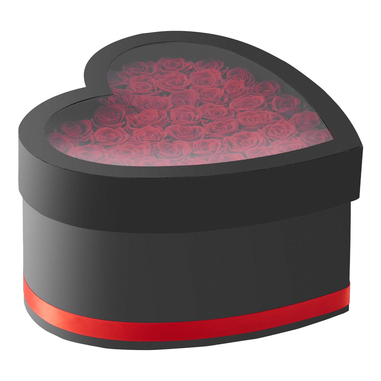 Uimoso Heart-Shaped Box with 50 Preserved Roses – Eternal Red Bouquet