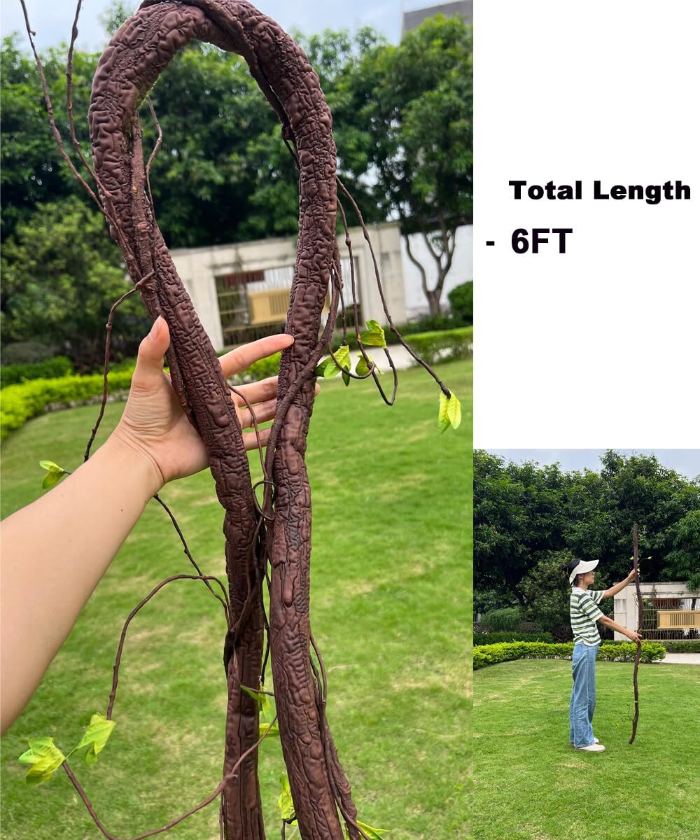 Bendable Artificial Tree Twigs Cane Vine Branches Largre 6Ft Faux Plant Trunk…