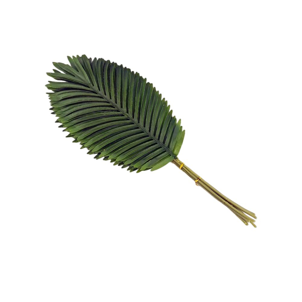 10 Pcs 22in Artificial Palm Leaves Plants with Stem,Faux Palm Fronds Tropical…