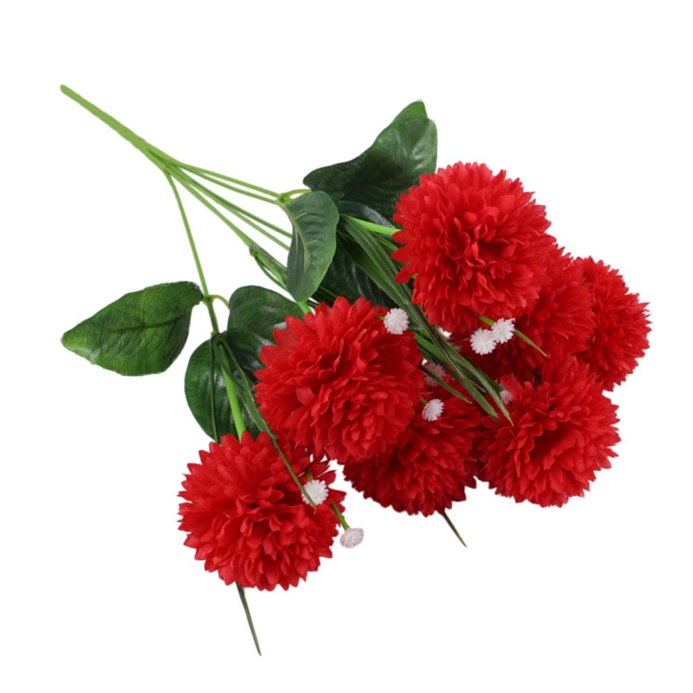 7-Head Artificial Flower Bouquet Dandelion Style 40cm for Any Occasion