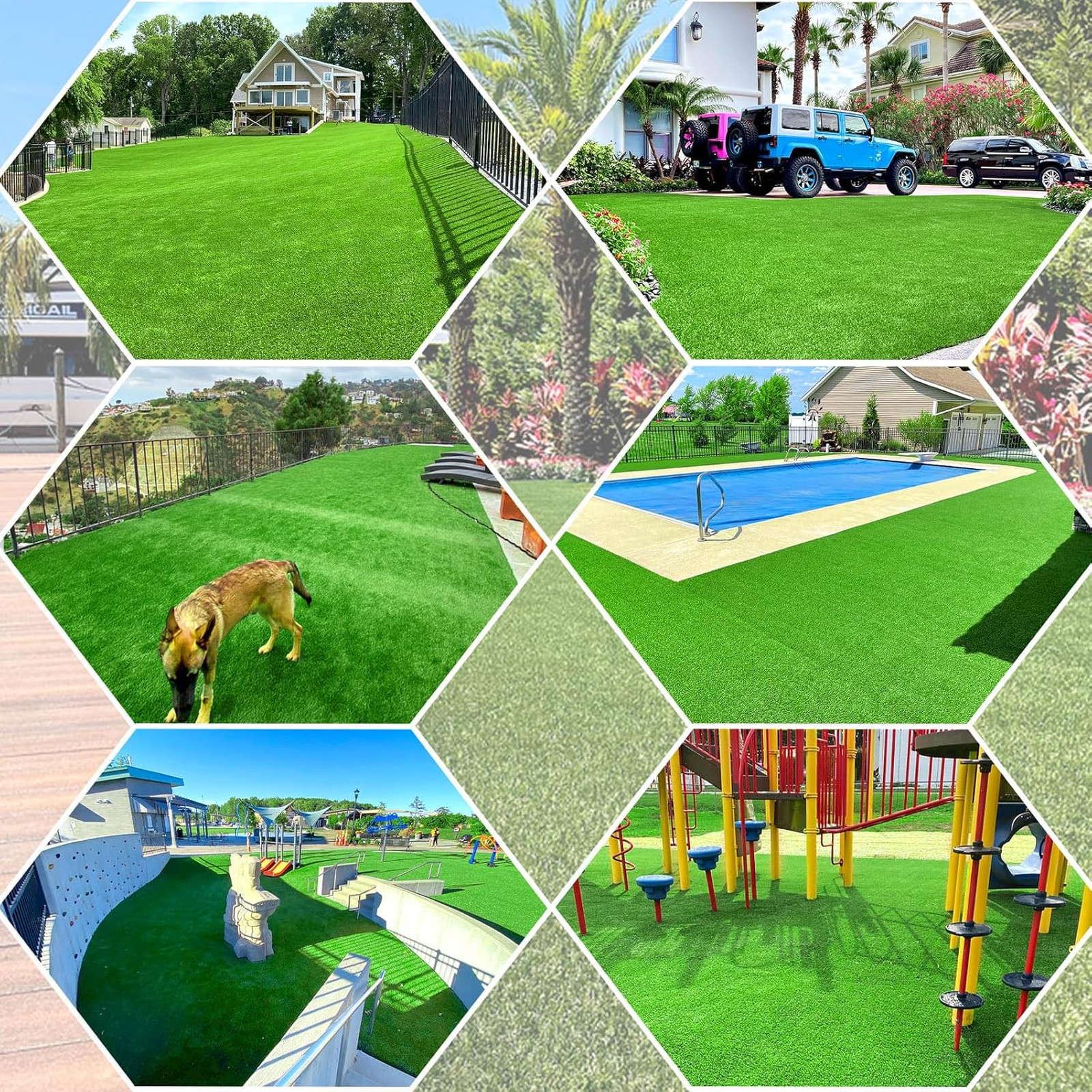 Artificial Grass Turf Outdoor Runner Rug 3 Feet x 10 Feet (30 Square ft
