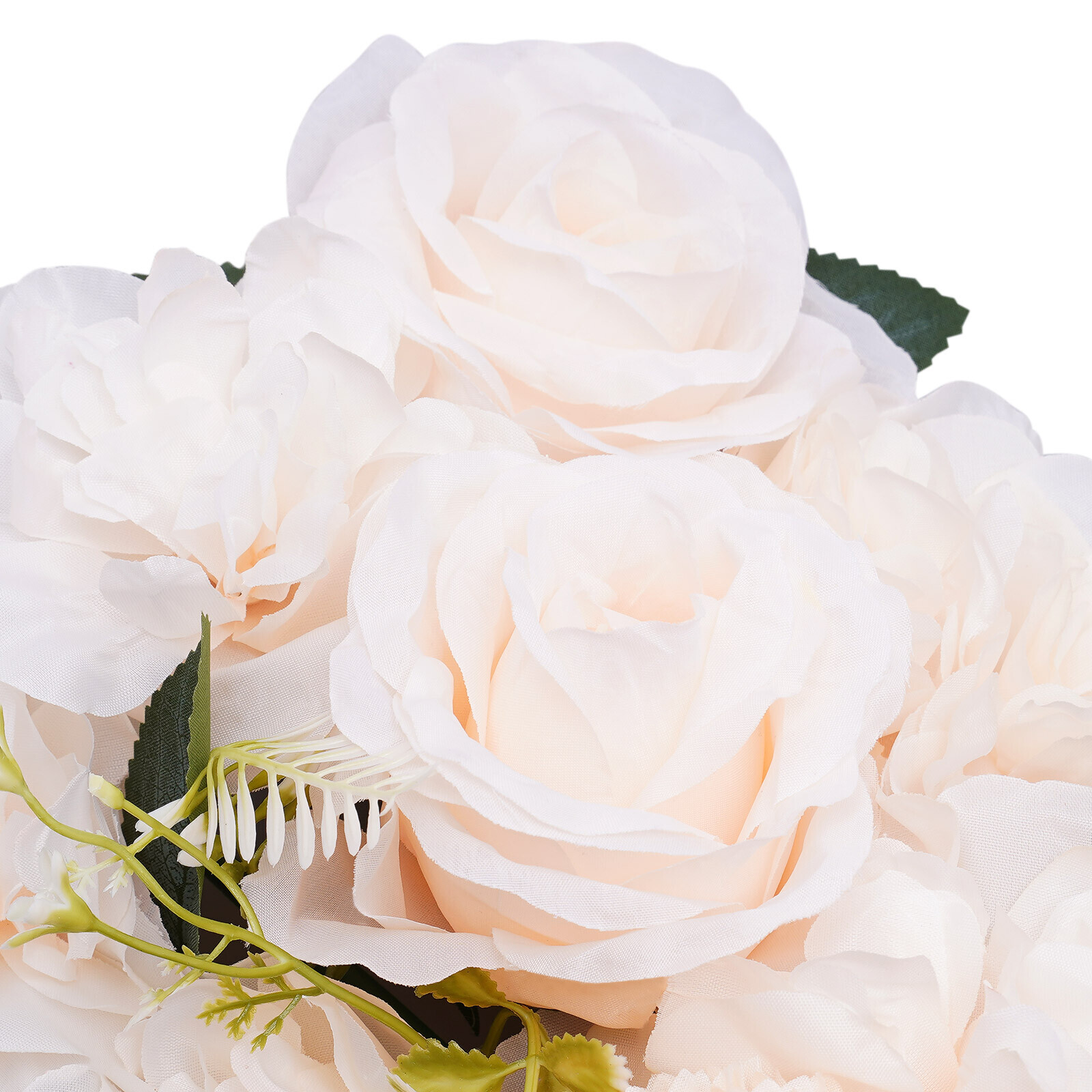 10 Pcs Dining Table Flower Centerpiece Champagne Silk Rose for Wedding 52*28cm