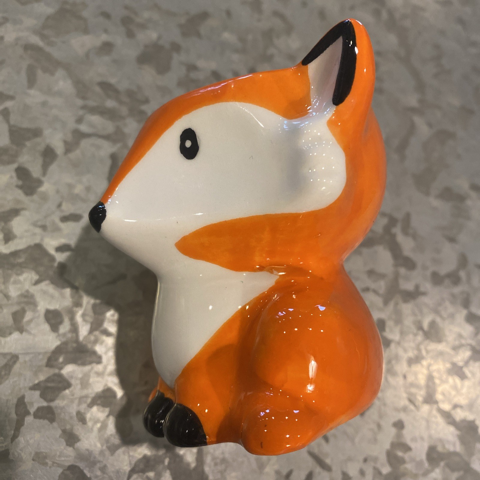 Fox Cute Baby Animal Ceramic Succulent Flower Air plant Holder Pot- New