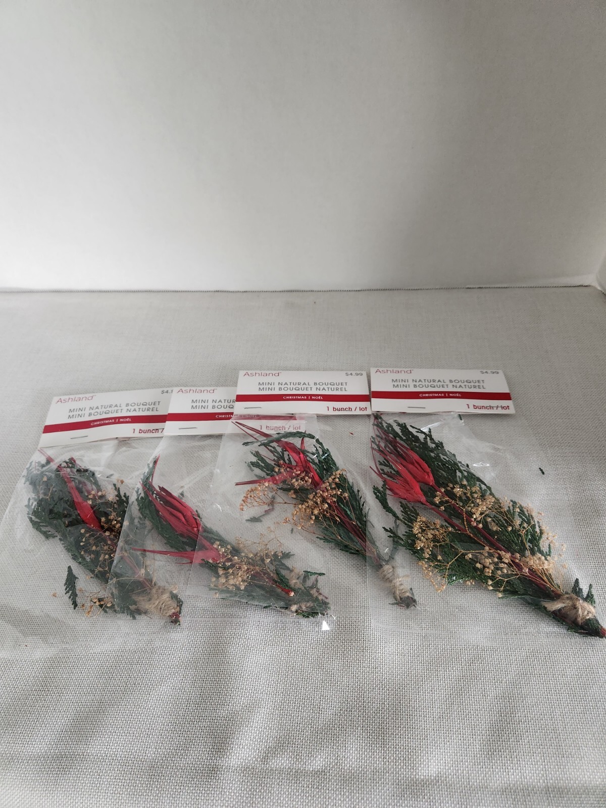 Ashland Natural Dried Bunch Leaves Mini Bouquet Lot