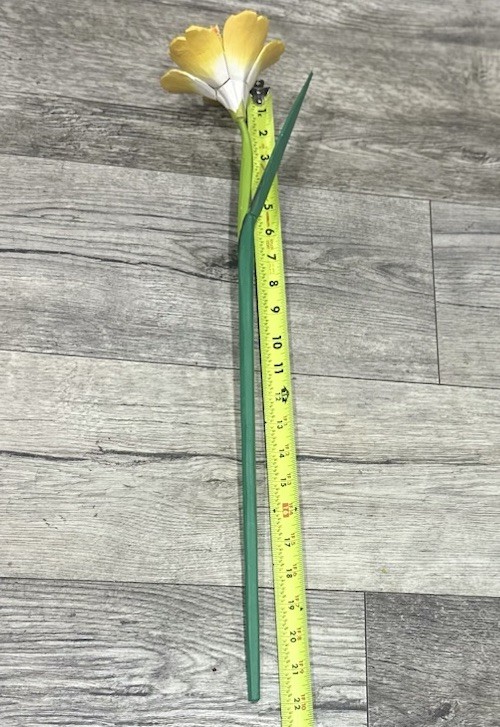 Wood Flowers Long Stem 9”- 31” floral arrangement Rose Tulip Lily Home Decor Lot