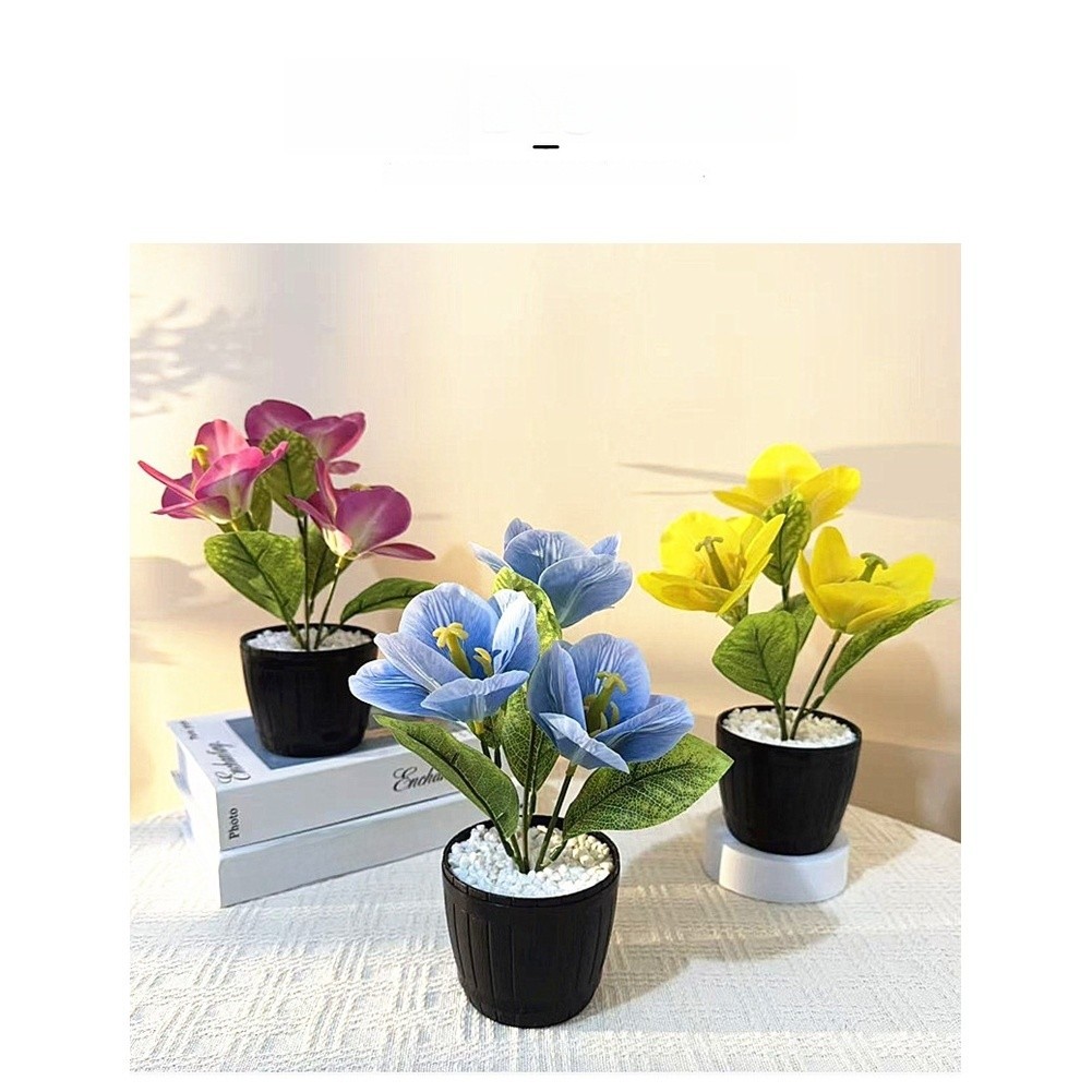 Artificial Flower with Realistic 3D Printed Design for Multiple Displays Blue
