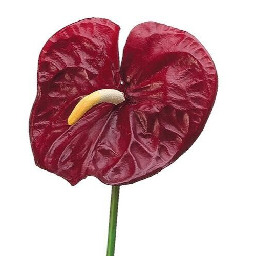 27″ Anthurium stem. Silk flower floral arrangements tropical Hawaiian flowers