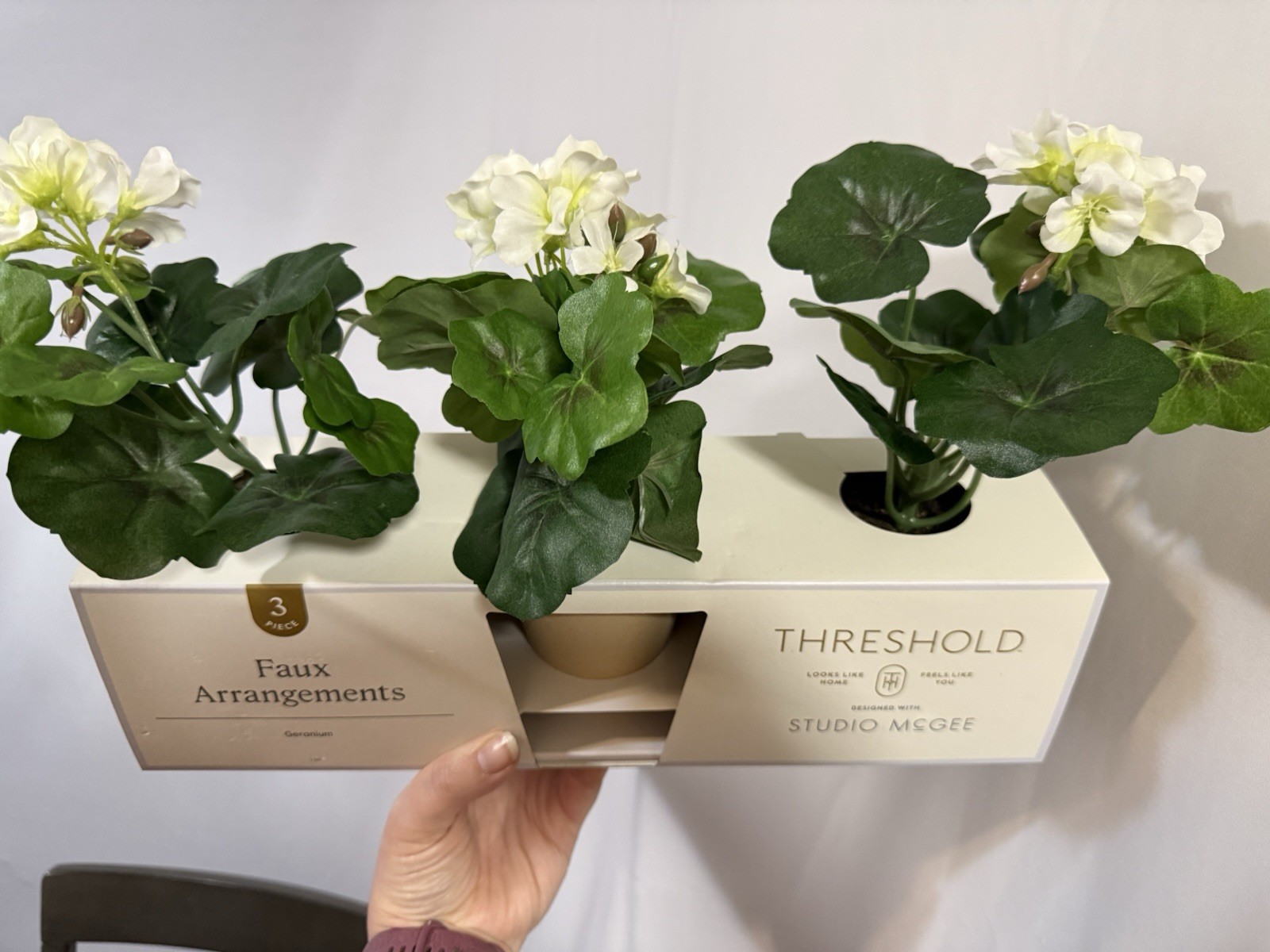 Studio McGee Floral Potted Arrangement Threshold Design Faux Arrangements