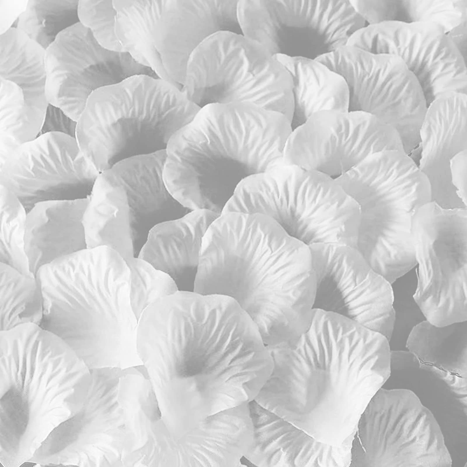 3600 PCS White Silk Rose Petals Artificial Flower Petals Wedding Decor