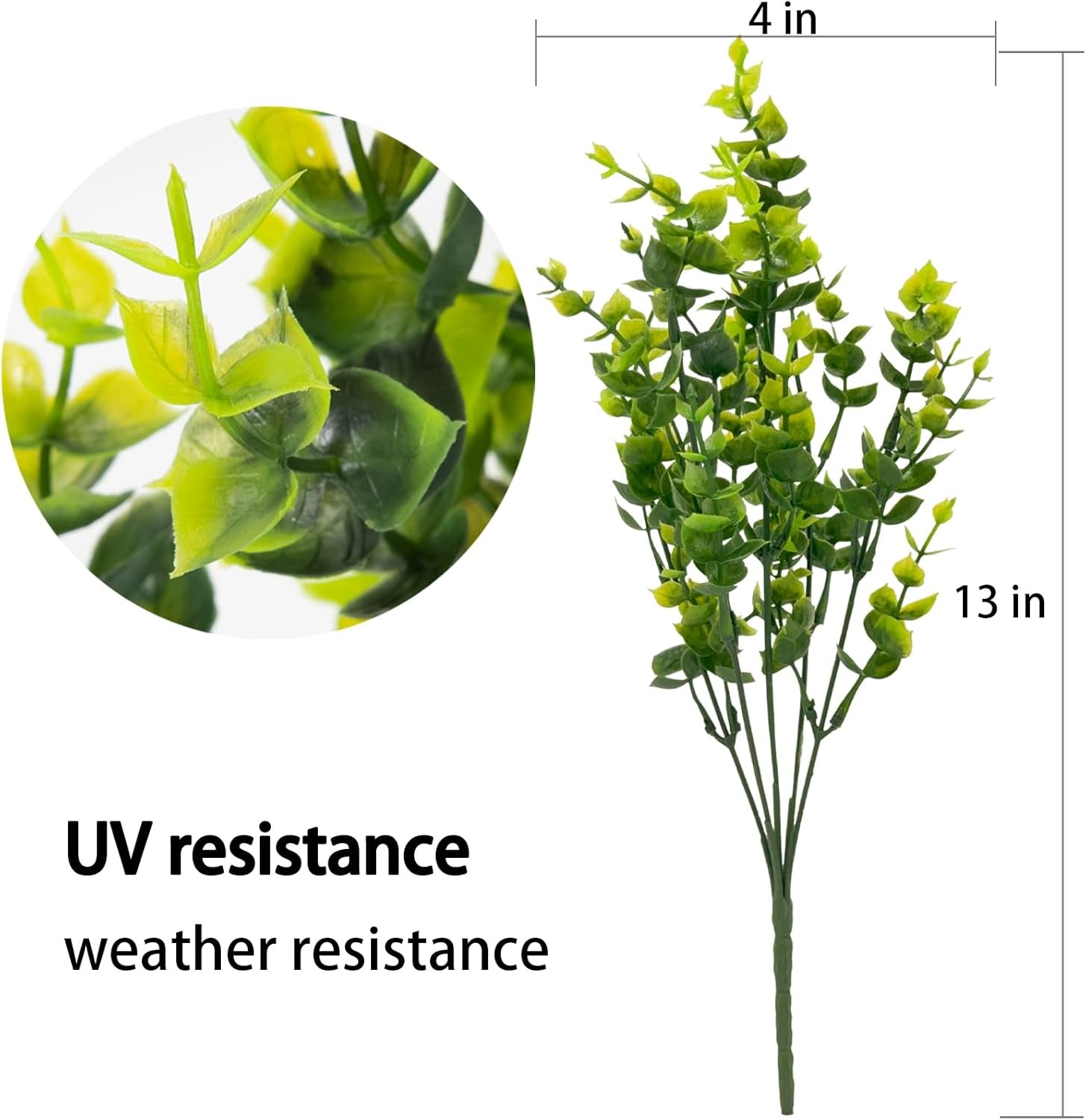 8 Bundles UV Resistant & Non-Fading Artificial Boxwood Shrubs – Fake Greenery