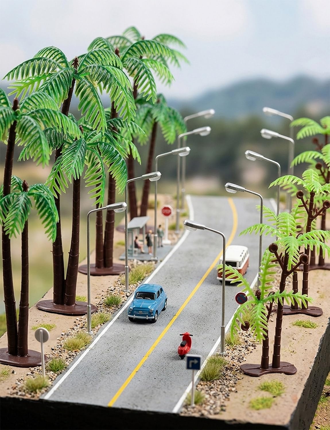 30 Pcs Miniature Trees Model Coconut Palm Trees Fake Mini Tree for DIY Craft …