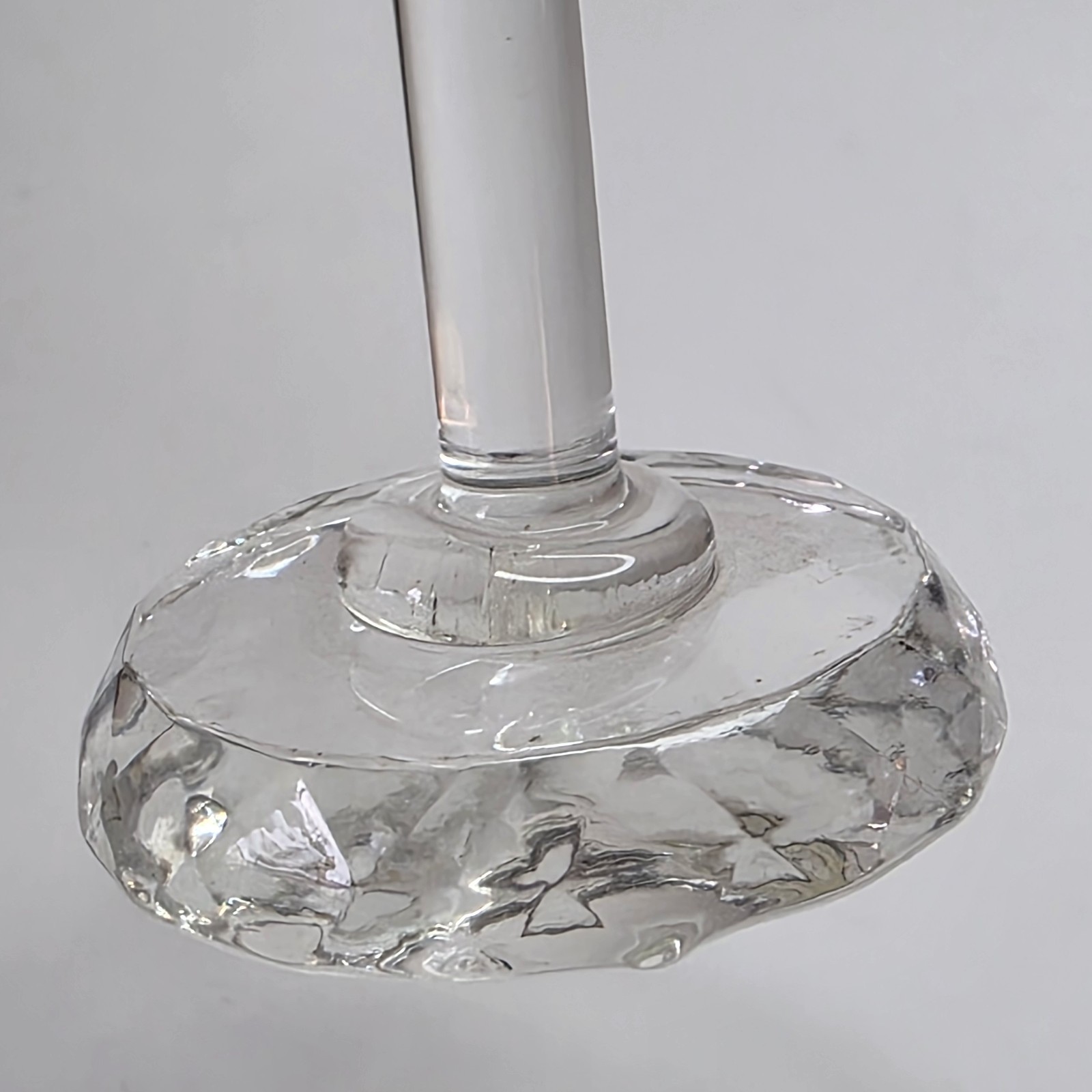 Glass Rose 6″ Six INCH BEAUTIFUL PAINTED GLASS ROSE FLOWER – CLEAR BASE
