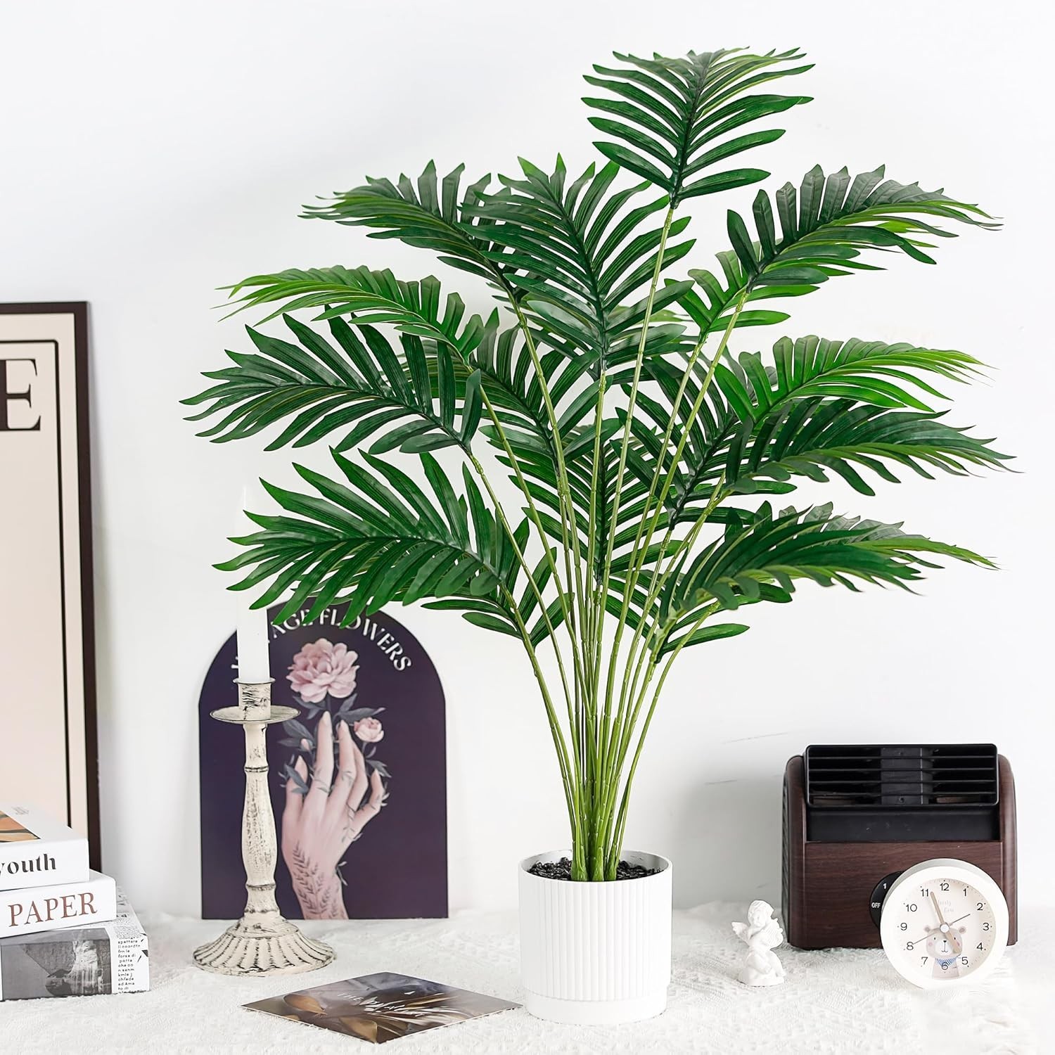 28” Artificial Palm Tree Tall Fake Tropical Faux Trees Indoor and Outdoor fo…