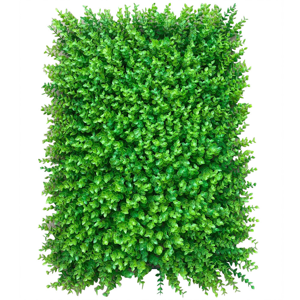 12x Artificial Plant Panel Wall Boxwood Mat Fence Fake Grass Floral Hedge Decor