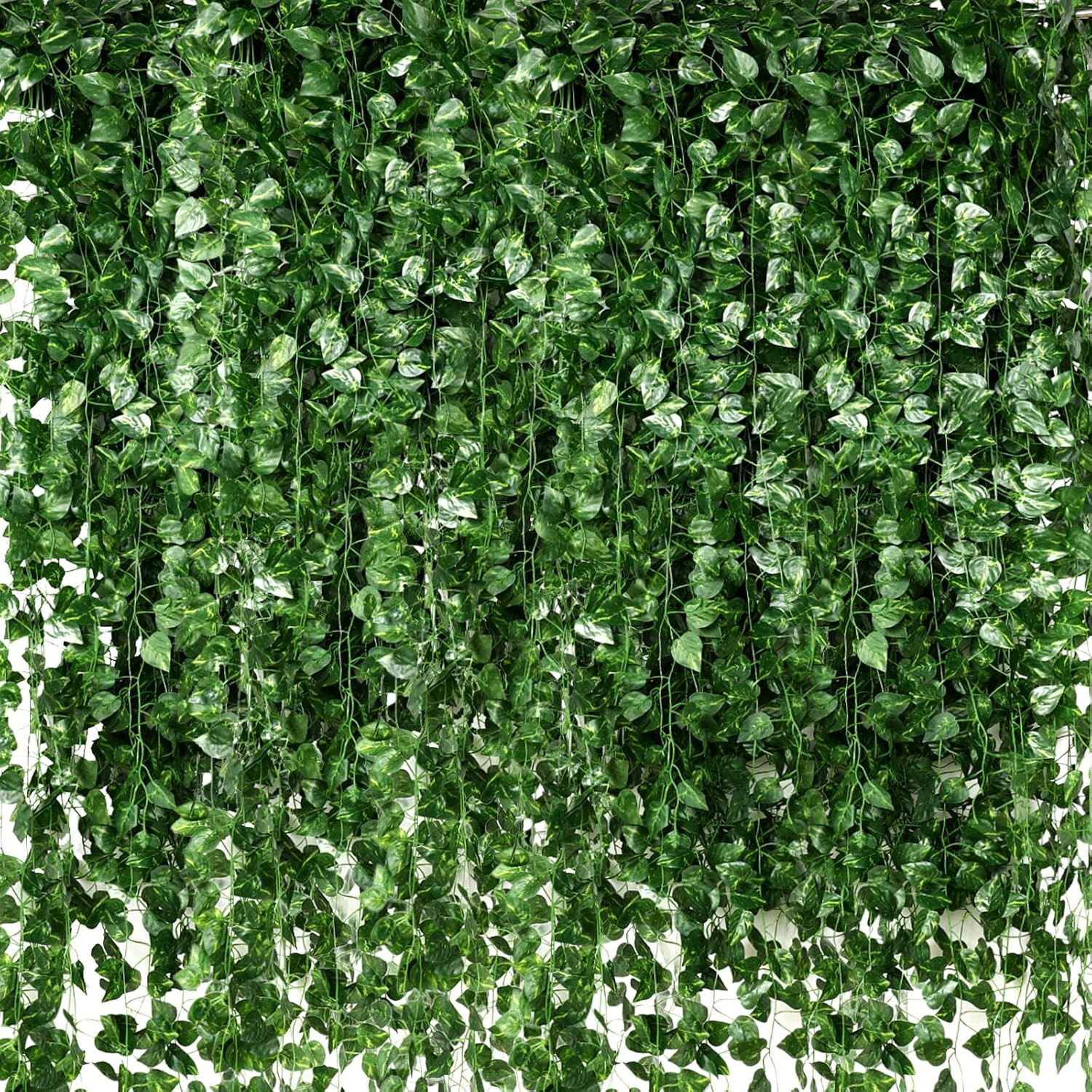 24 Pcs 158ft Artificial Ivy Garland Fake Vines Bulk Green Leaves Greenery Vines