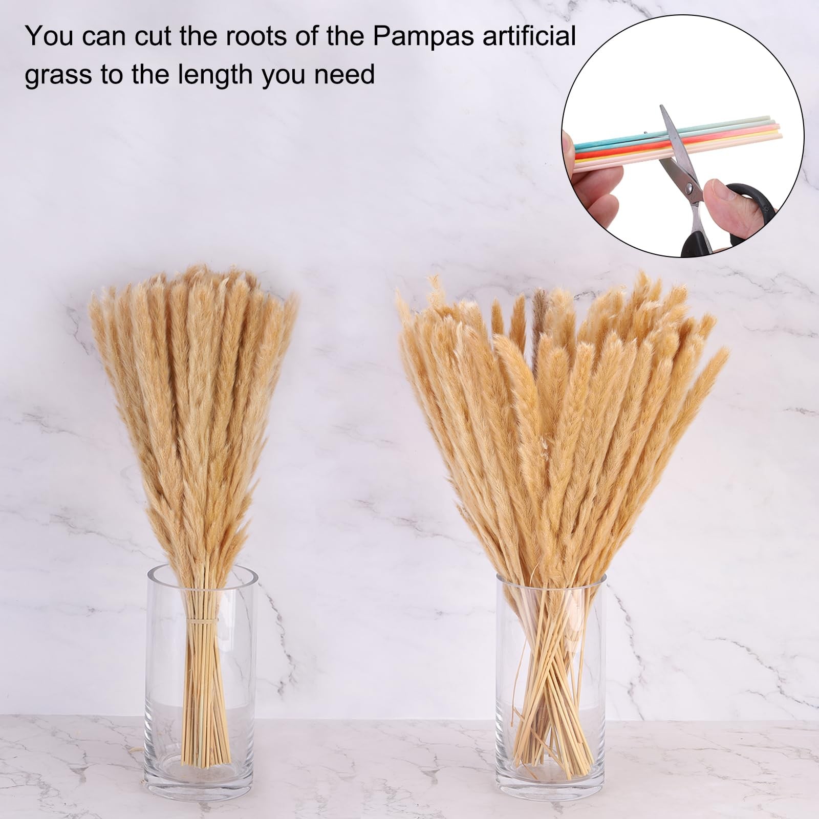 30 PCS 17 Inch Fake Red Pampas Grass Decor For Living Room Vase Party