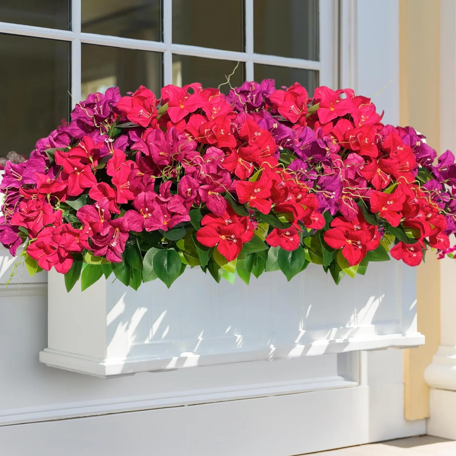 Artificial Bougainvillea Flowers Faux Plants for Outdoors, Fake UV Resistant …