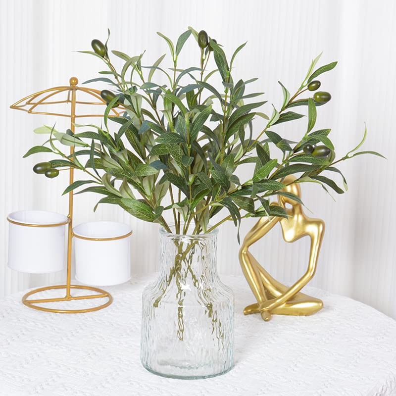 Pcs Artificial Olive Branches for Vases 19 Inch Faux Olive Branch Stems 4