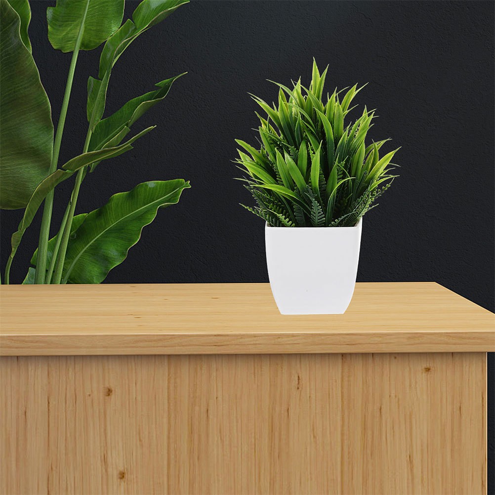 3pcs Small Artificial Plants in Pots for Home and Office Mini Fake Plants for